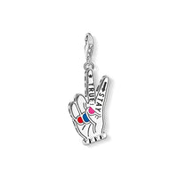 Thumbnail for Thomas Sabo Damen Charm-Anhänger Stay True Charm Club 925 Sterling Silber 1752-007-7 im Sale