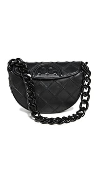 Thumbnail for Tory Burch Damen Fleming Soft Mini Crescent Bag, Schwarz, Einheitsgröße im Sale