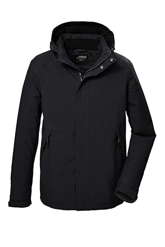 killtec Herren Funktionsjacke/Outdoorjacke mit abzippbarer Kapuze KOW 4 MN JCKT, dunkelanthra, L, 41843-000 im Sale