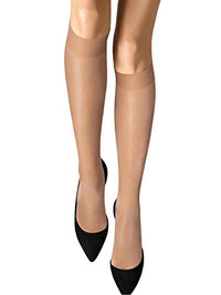 Thumbnail for Wolford Damen Satin Touch Knee-Highs Set (3 units) gobi im Sale