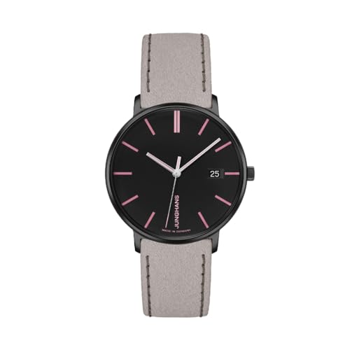 JUNGHANS Damenuhr Form Grau/Schwarz 47/4256.00 im Sale