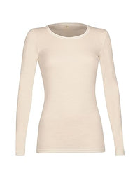 Thumbnail for Dilling Merino Long Sleeve Shirt for Women - Extra Fine Underwear Made of 100% Organic Merino Wool Black 38 on Sale