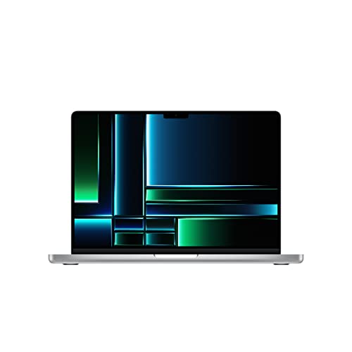 Apple 2023 MacBook Pro Laptop mit M2 Pro Chip: 14,2 Liquid Retina Display, 16 GB RAM, 512 GB SSD Speicher, beleuchtete Tastatur, 1080p FaceTime HD Kamera. Funktioniert mit iPhone/iPad, Silber im Sale