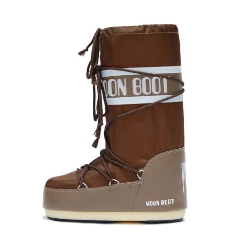 Moon Boot, Icon Nylon Unisex Stiefel, 35/38, Shitake im Sale