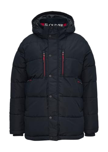 s.Oliver Gesteppter Parka mit abnehmbarer Kapuze navy im Sale