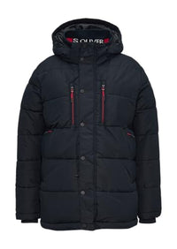 Thumbnail for s.Oliver Gesteppter Parka mit abnehmbarer Kapuze navy im Sale
