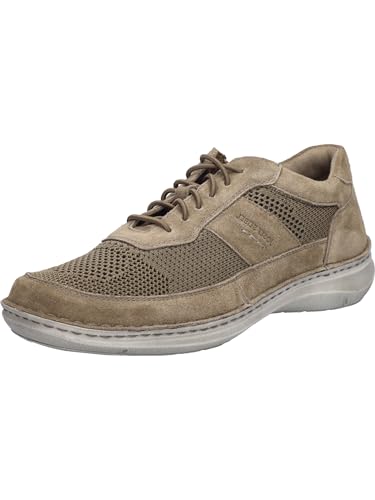 Josef Seibel Herren Sneaker New Anvers 12,Weite K (Extra weit),Wechselfußbett,lace-up Shoes,schnürschuhe,schnürer,Taupe,43 EU im Sale