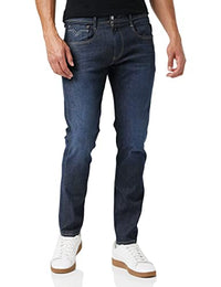 Thumbnail for Replay Herren Anbass Hyperflex Re-Used Jeans, 007 Dark Blue, 27W / 30 im Sale