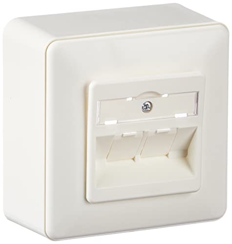 Metz Connect 1309150002-E Modul Anschlussdose AP 2Port unbest ws Reinweiß (Ral 9010) im Sale