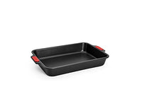 Thumbnail for Woll Bakeware Backform rechteckig, 33 x 23 cm, mit hitzebeständigen Silikongriffen bis 230°C, PFAS-frei, zweilagige Antihaftbeschichtung, aluminisierter Stahl, schwarz im Sale