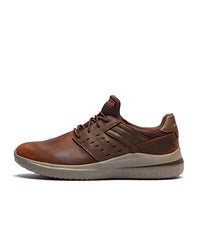 Thumbnail for Skechers Men's Delson 3.0 Ezra Sneaker, Dark Brown Leather W Mesh, EU on sale