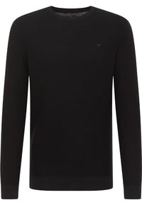 Thumbnail for MUSTANG Herren Rundhals Pullover Elliot - Regular Fit - 6XL Blau Schwarz, im Sale
