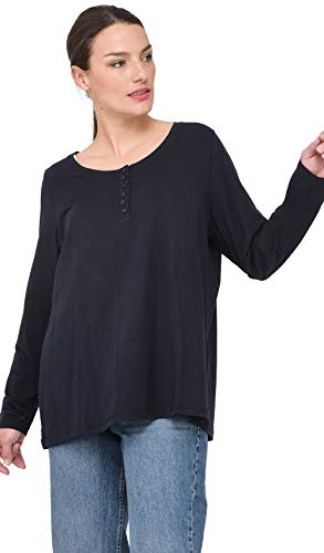 Ulla Popken Women's Basic Shirt Pants, Black, 50-52 EU on Sale