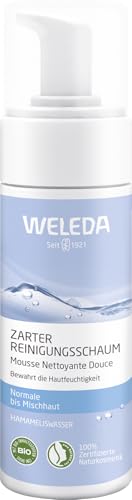 Thumbnail for WELEDA Organic Gentle Cleansing Foam, natural cosmetic facial cleanser for deep pore cleansing for normal and combination skin, care foam for impure facial skin (1 x 150 ml) on sale