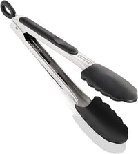 Thumbnail for Leifheit kitchen and grill tongs, 23 cm with click closure, cooking tongs with heat-resistant ends, kitchen tongs with sturdy stainless steel handle, ProLine series on sale