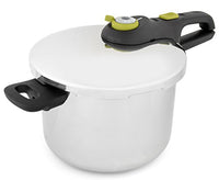 Thumbnail for Tefal Secure 5 pressure cooker, 6 l capacity, including steam basket with tripod, high-quality stainless steel, 5-way safety system, suitable for all hob types, including induction, P25307 on sale