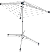 Thumbnail for Leifheit LinoPop-Up 140 rotary clothes dryer, clothes airer with four line arms, space-saving free-standing dryer, free-standing rotary clothes dryer, 14 m clothesline, push-button opening, including protective cover on sale