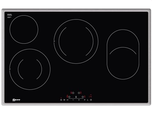 Neff T18BD36N0 Elektrokochfeld N70 / 80 cm / Autarkes Kochfeld / Touch Control / PowerBoost / Bräterzone / Glaskeramik / Edelstahlrahmen im Sale