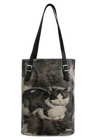 Thumbnail for DOGO Vegane Damen Schultertaschen Umhängetaschen Tall Bag - Curious Eyes im Sale