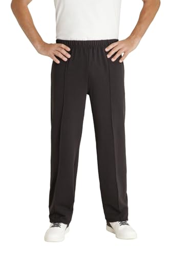 hajo Herren Freizeithose - Kurhose mit abgesteppter Bügelfalte, Farbe:Schwarz (100), im Sale