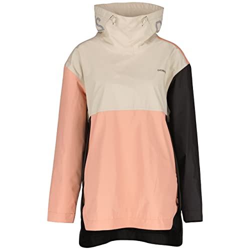 Didriksons W Thyra Jacket 2 Pink-White - Waterproof sustainable women's jacket, on sale