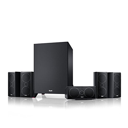 Teufel CONSONO 35 MK3 5.1 Set - Heimkino mit Micro-HiFi-Satelliten, Höhe Sprachverständlichkeit, Starker Subwoofer(optional kabellos) - Weiß im Sale