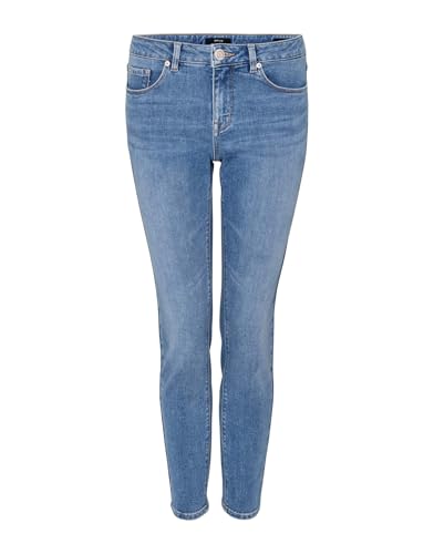 OPUS Damen Skinny | Skinny Jeans ELMA Ocean Blue Low Rise mit Stretch-Anteil Ocean Blue Washed, L28 im Sale