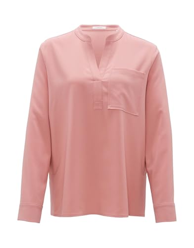 OPUS Damen Langarmbluse | Tunikabluse FANELL Regular aus weichem Flanell Mellow Rose, 38 im Sale