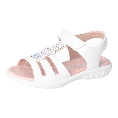 RICOSTA Mädchen Sandalen Celina, Kinder Sommerschuhe, Weite: Mittel, Freizeitschuhe, offene Schuhe, Strandschuhe, Bianco (810), 32 EU im Sale