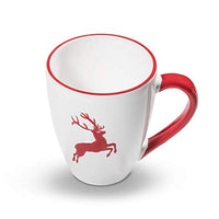 Thumbnail for GMUNDNER KERAMIK breakfast mug Max capacity: 0.3 liters ruby ​​red deer tableware, handmade in Austria on sale