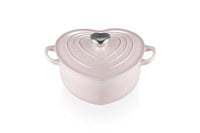 Thumbnail for Le Creuset heart-shaped casserole with cast iron heart-shaped knob, 20 cm, 21401207774455, Shell Pink on sale