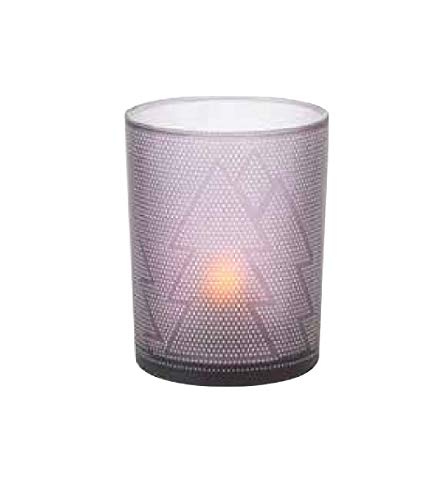 Sompex - AWHIA, tealight holder Christmas tree large - glass, grey (34607) on sale