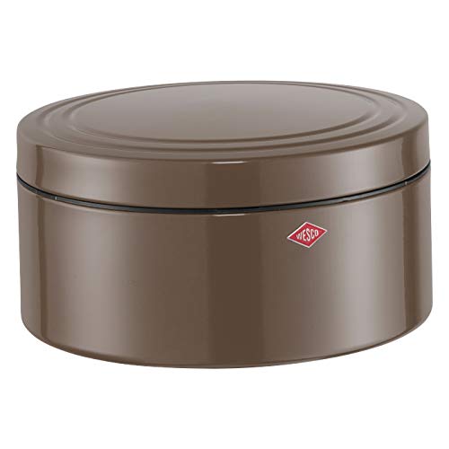 Wesco Classic Line biscuit tin sheet steel 24 x 24 x 12.5 cm Warm Grey on sale