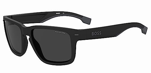BOSS Sunglasses 1497/S MATTE BLACK GREY/DARK GREY 57/18/140 Men's Glasses on Sale