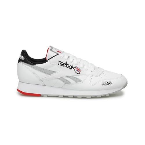 Reebok Unisex Classic Leather Sneaker,Cblack Ftwwht Aciyel,39 EU on sale