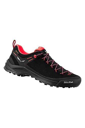 SALEWA WS Wildfire Leather, Zapatillas para Mujer, Black/Fluo Coral, EU im Sale
