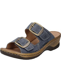 Thumbnail for Josef Seibel Damen Pantoletten Catalonia 76, Frauen Slipper,Weite G (Normal),Schlupfschuhe,schluepfschuhe,Slides,dunkelblau,37 EU im Sale