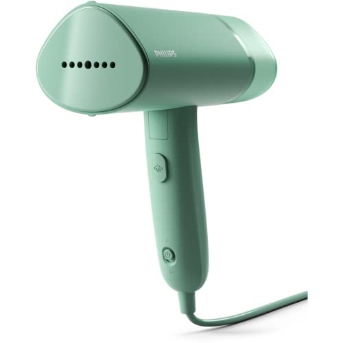 Philips 3000-Serie Tragbarer Dampfglätter - 1000 W, Kompakt und Faltbar, 100ml Wassertank konstante Dampfleistung 20 g/min, Kein Bügelbrett erforderlich, Grün (STH3010/70) im Sale