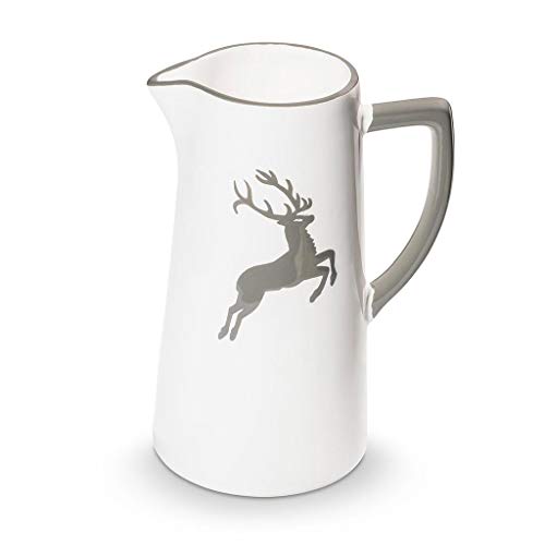 GMUNDNER KERAMIK water jug ​​capacity: 1.2 liters gray deer tableware, handmade in Austria on sale