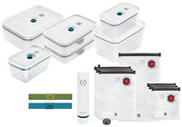 Thumbnail for ZWILLING Fresh & Save Vacuum Starter Set, plastic, 16 pieces, including can, pump and bag, La Mer on sale