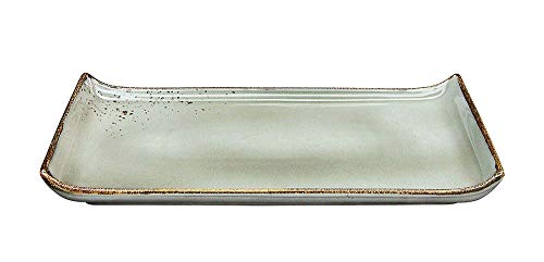 BBQ Plate | Serving Platter | NATURE COLLECTION | Stoneware | STONE - Grey | 33 x 16.5 cm on Sale