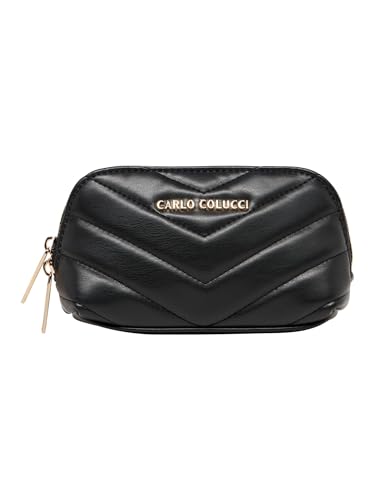 Carlo Colucci Kleine Kosmetiktasche Schwarz O im Sale