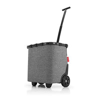 Thumbnail for reisenthel carrycruiser in Twist Silber – Tragbarer Einkaufstrolley mit stabilem Aluminiumrahmen, Schultergurt und herausnehmbarer Netz-Innentasche – Aus wasserabweisendem Material im Sale