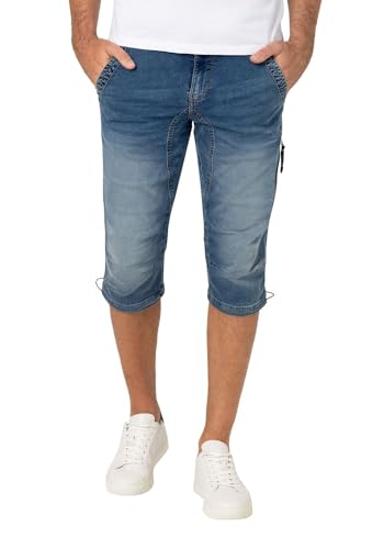 Timezone Herren 3/4 Jeans Shorts 25-10027 ConnorTZ knielange Jeanshose Classic Blue Wash W34 im Sale