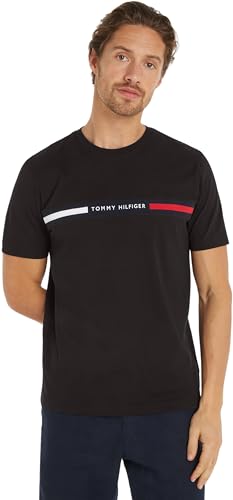 Tommy Hilfiger Hilfiger Chest Insert Tee Langarmhemd Herren, Schwarz (Black), im Sale