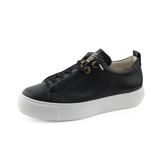 Paul Green Damen, Frauen Low-Top Sneaker,schnürer,Plateausohle,Halbschuhe,straßenschuhe,Strassenschuhe,Sportschuhe,Schwarz (JA),39 EU / 6 UK im Sale