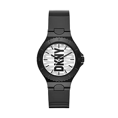DKNY Women's Watch Chambers 3-Hand Movement Nylon Black, NY6645 on Sale