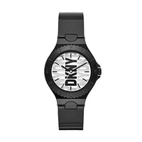 Thumbnail for DKNY Women's Watch Chambers 3-Hand Movement Nylon Black, NY6645 on Sale