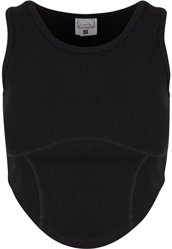 Karl Kani Damen KW241-001-1 OG Corset Rib Top Black im Sale