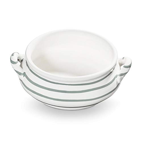 GMUNDNER KERAMIK soup bowl capacity: 0.37 liters grey flamed tableware, handmade in Austria on sale